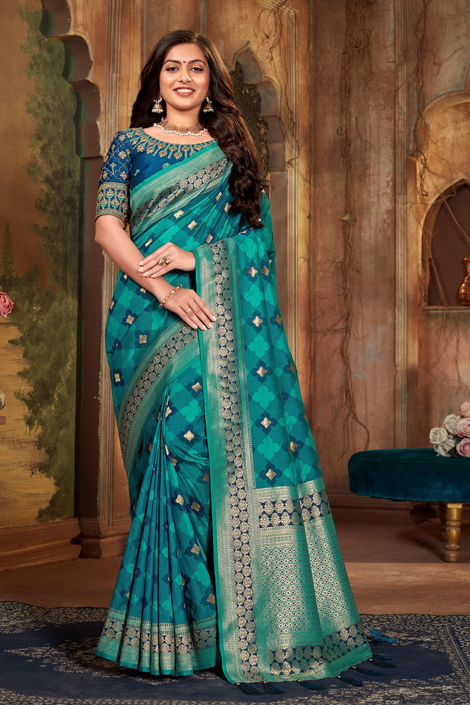 Manohari Hit Colour 15 New Exclusive Wear Designer Banarasi Silk Saree Collection